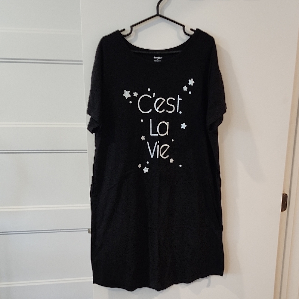🔥 3/$25 🔥George Plus Black Cotton Top